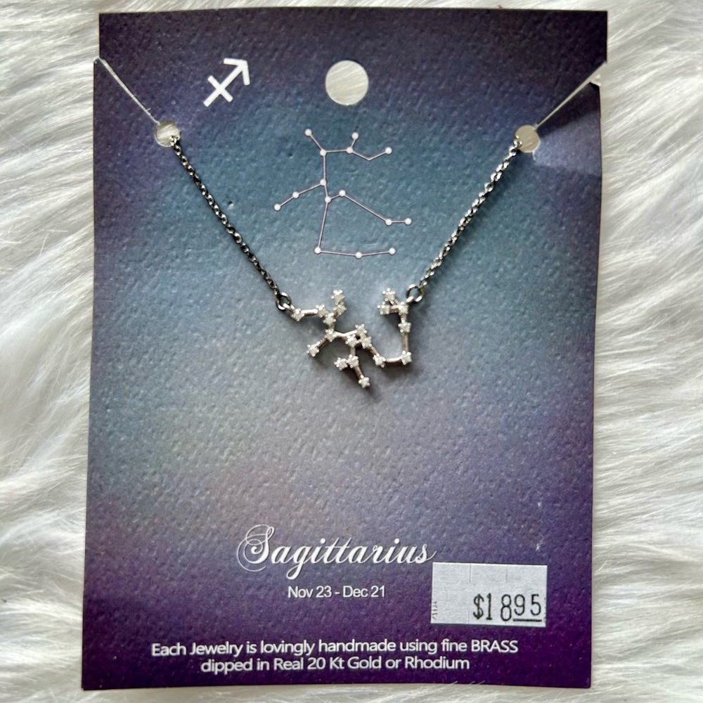 Sagittarius Zodiac Necklace NWT